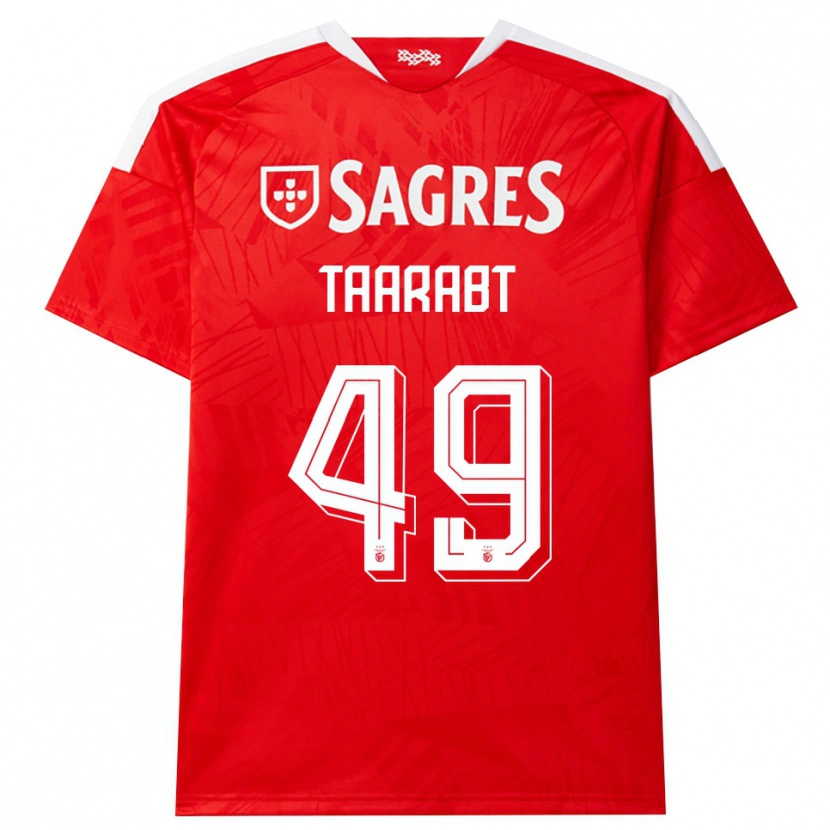 Danxen Mulher Camisola Adel Taarabt #49 Vermelho Branco Amarelo Principal 2026/27 Camisa