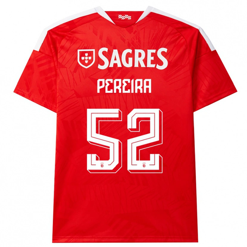 Danxen Mulher Camisola Henrique Pereira #52 Vermelho Branco Amarelo Principal 2026/27 Camisa