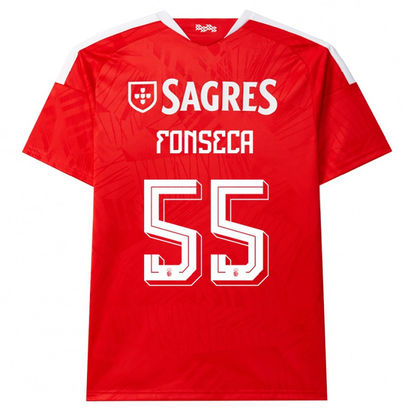 Danxen Mulher Camisola João Fonseca #55 Vermelho Branco Amarelo Principal 2026/27 Camisa