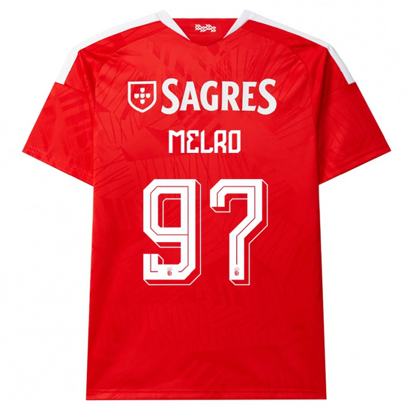 Danxen Mulher Camisola José Melro #97 Vermelho Branco Amarelo Principal 2026/27 Camisa