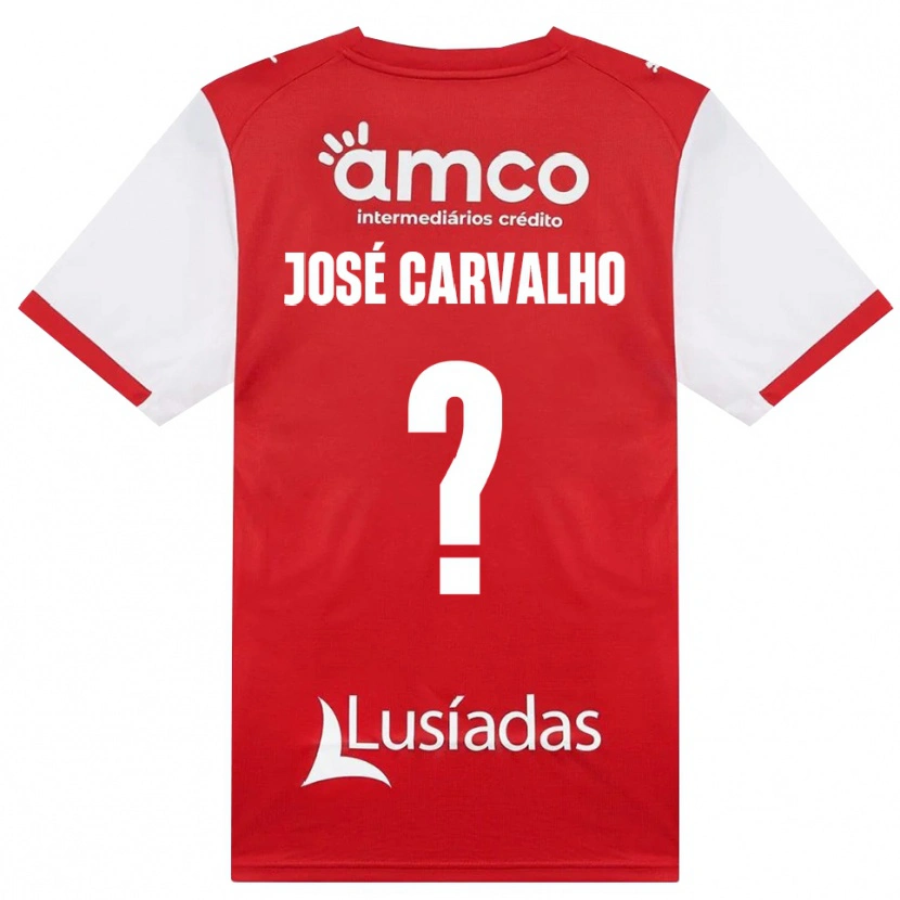 Danxen Mulher Camisola José Carvalho #0 Branco Vermelho Preto Principal 2026/27 Camisa