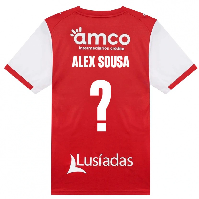 Danxen Mulher Camisola Alex Sousa #0 Branco Vermelho Preto Principal 2026/27 Camisa