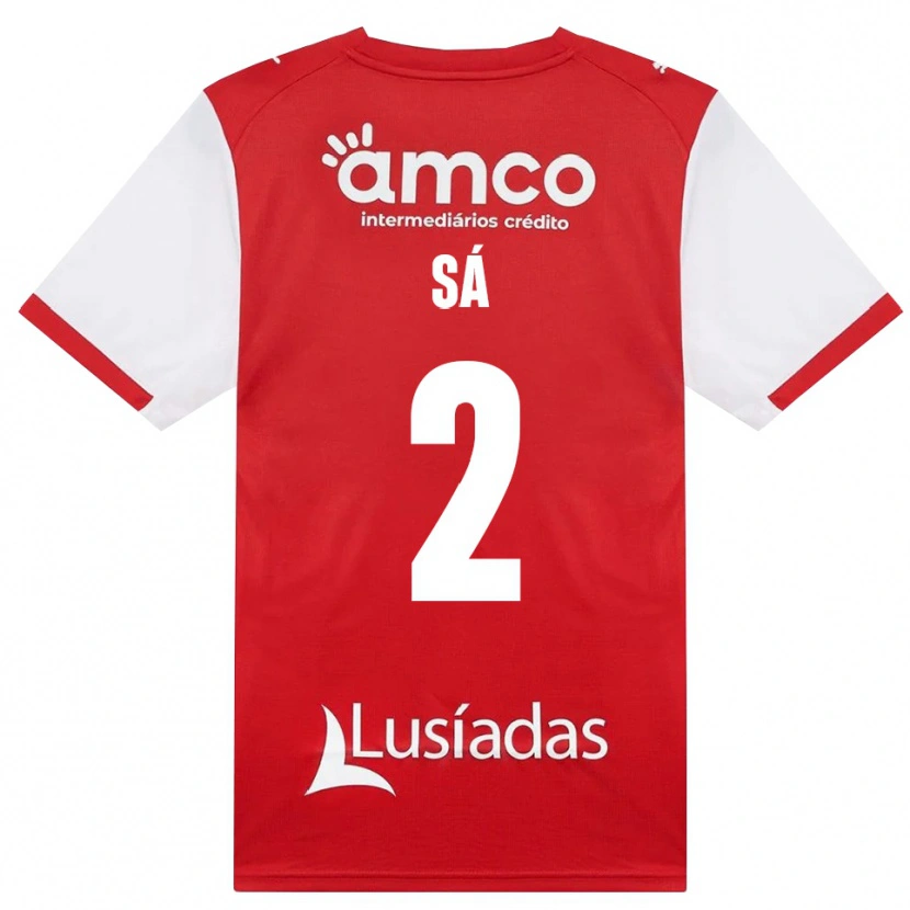 Danxen Mulher Camisola Henrique Sá #2 Branco Vermelho Preto Principal 2026/27 Camisa