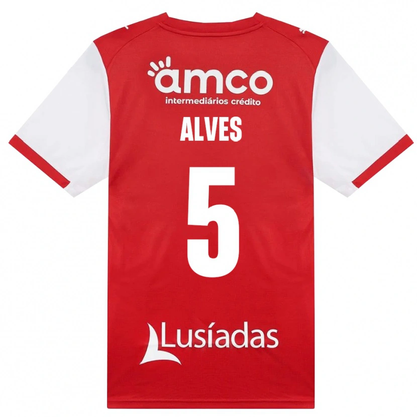 Danxen Mulher Camisola Eduardo Alves #5 Branco Vermelho Preto Principal 2026/27 Camisa