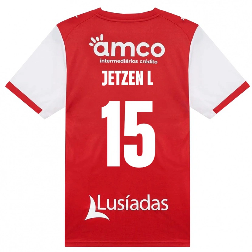 Danxen Mulher Camisola Jetzen Lopes #15 Branco Vermelho Preto Principal 2026/27 Camisa