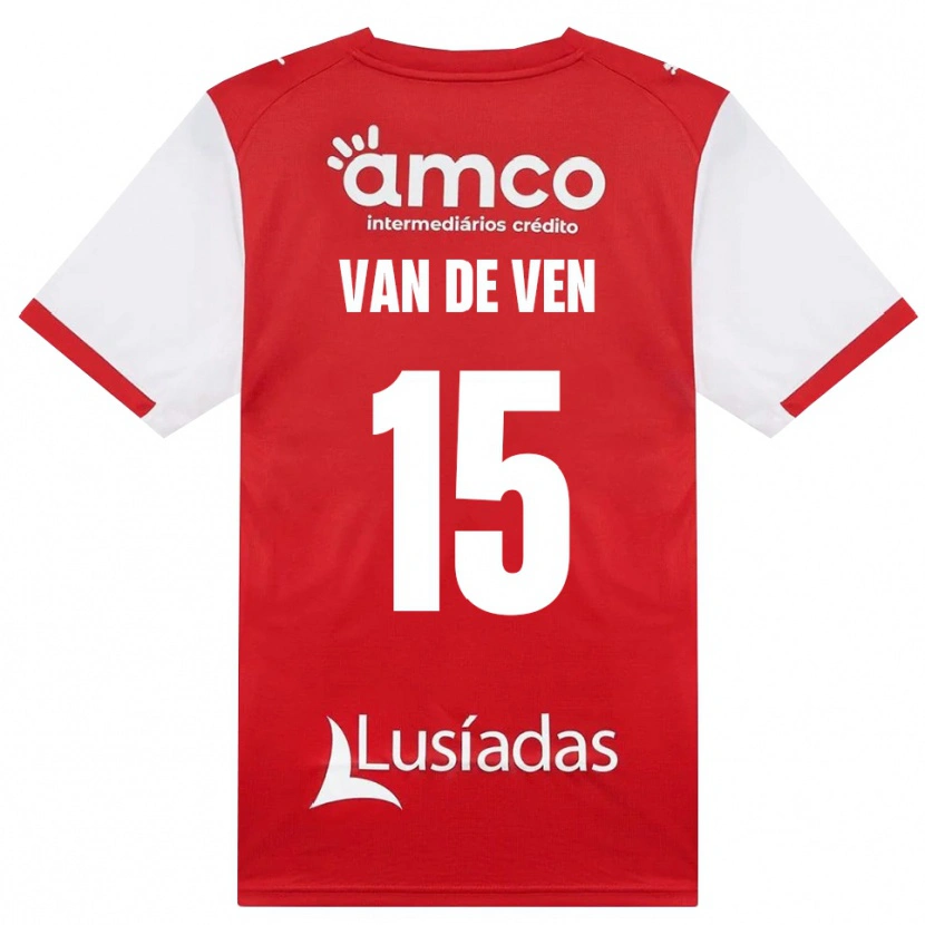 Danxen Mulher Camisola Zoï Van De Ven #15 Branco Vermelho Preto Principal 2026/27 Camisa