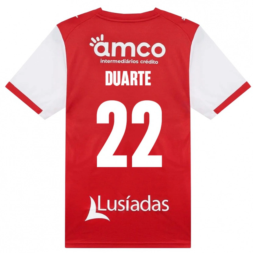 Danxen Mulher Camisola Vânia Duarte #22 Branco Vermelho Preto Principal 2026/27 Camisa