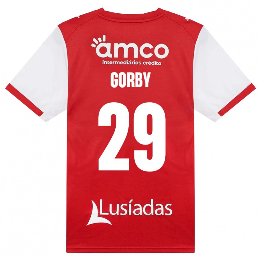 Danxen Mulher Camisola Jean-Baptiste Gorby #29 Branco Vermelho Preto Principal 2026/27 Camisa