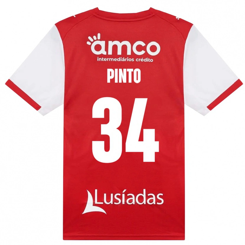 Danxen Mulher Camisola Ana Pinto #34 Branco Vermelho Preto Principal 2026/27 Camisa
