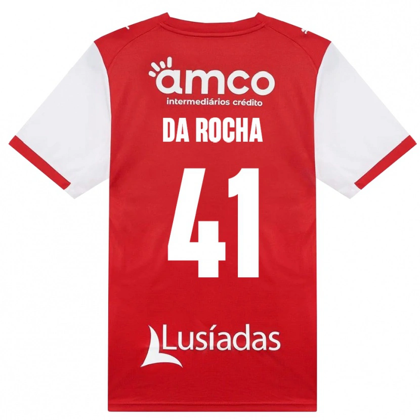 Danxen Mulher Camisola Yanis Da Rocha #41 Branco Vermelho Preto Principal 2026/27 Camisa