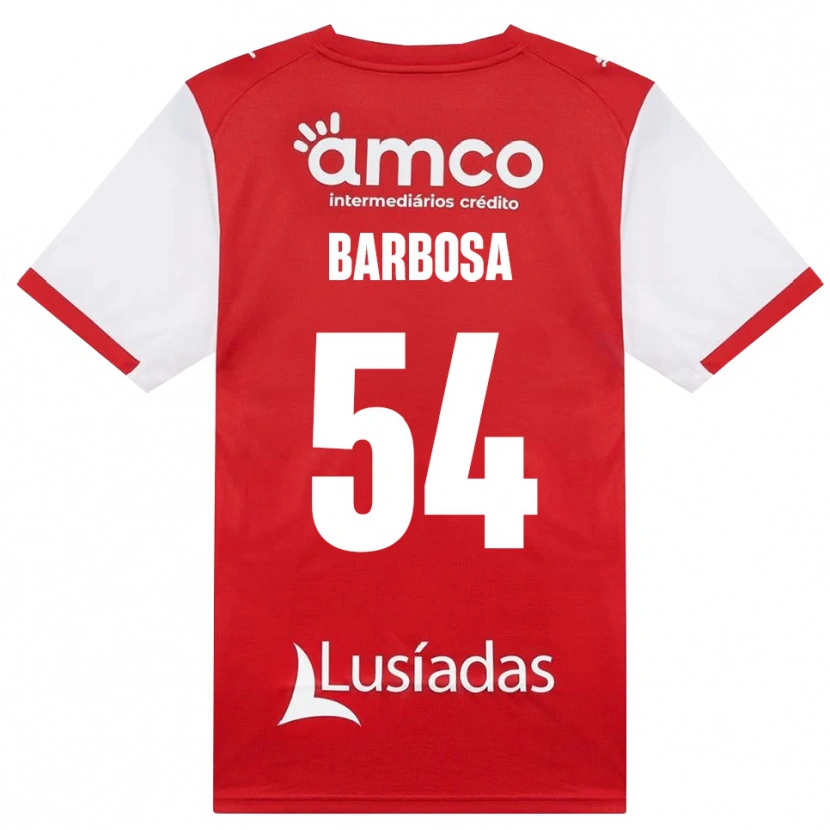 Danxen Mulher Camisola Gui Barbosa #54 Branco Vermelho Preto Principal 2026/27 Camisa