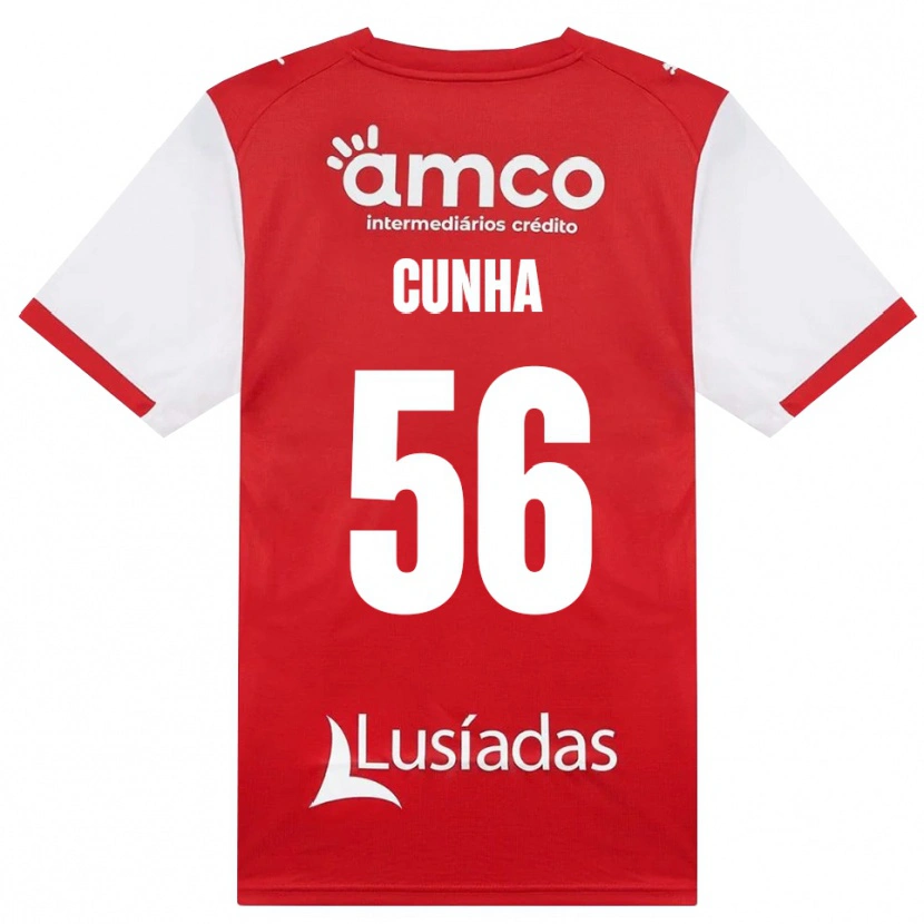 Danxen Mulher Camisola Romário Cunha #56 Branco Vermelho Preto Principal 2026/27 Camisa