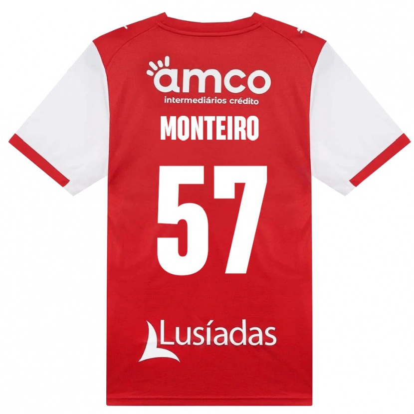 Danxen Mulher Camisola Jordan Monteiro #57 Branco Vermelho Preto Principal 2026/27 Camisa