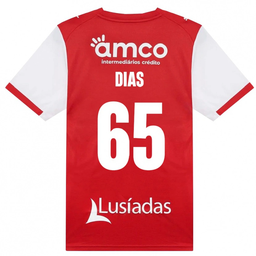 Danxen Mulher Camisola Leandro Dias #65 Branco Vermelho Preto Principal 2026/27 Camisa