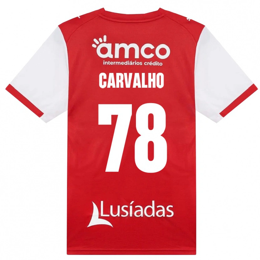 Danxen Mulher Camisola João Carvalho #78 Branco Vermelho Preto Principal 2026/27 Camisa