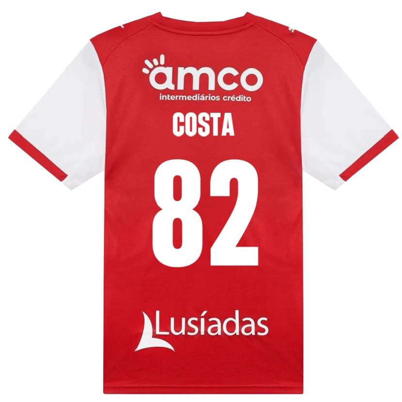 Danxen Mulher Camisola Gui Costa #82 Branco Vermelho Preto Principal 2026/27 Camisa