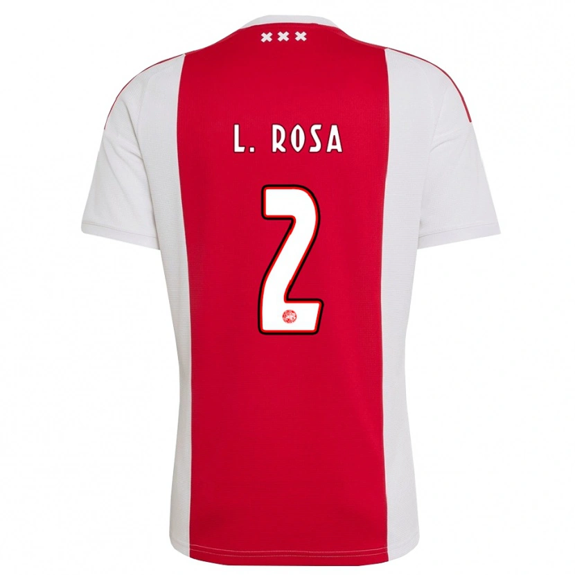 Danxen Mulher Camisola Lucas Rosa #2 Vermelho Branco Amarelo Principal 2026/27 Camisa