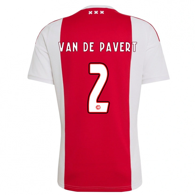Danxen Mulher Camisola Ryan Van De Pavert #2 Vermelho Branco Amarelo Principal 2026/27 Camisa