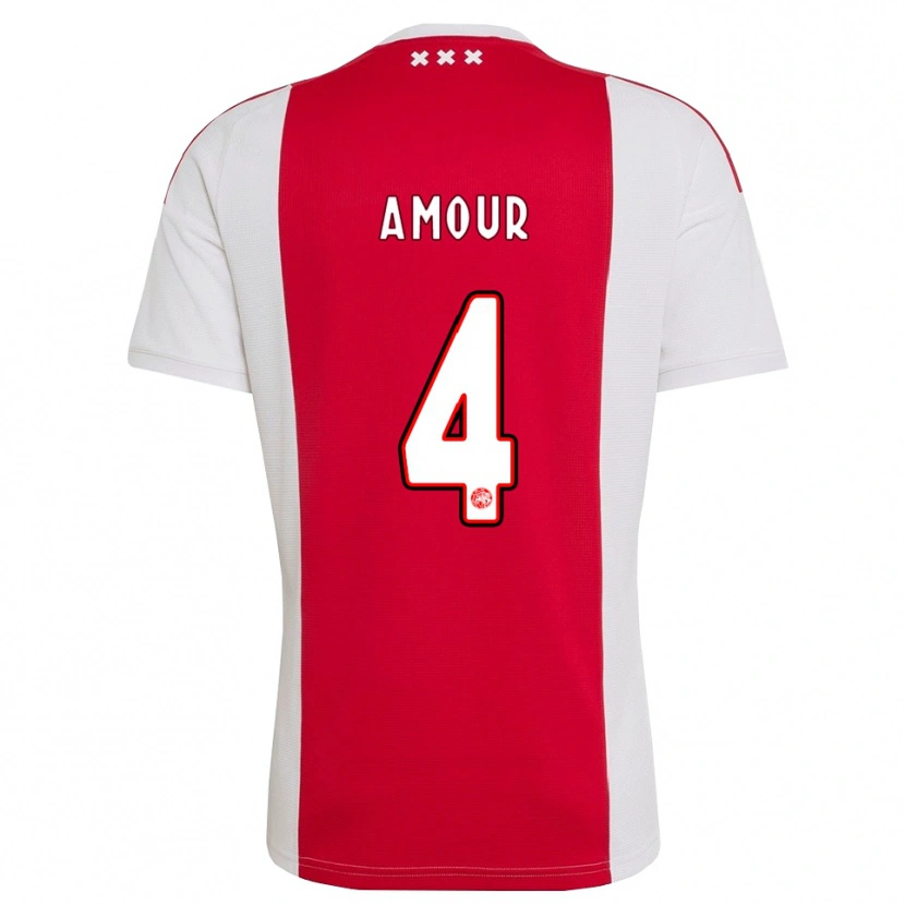 Danxen Mulher Camisola Jahyendrow Amour #4 Vermelho Branco Amarelo Principal 2026/27 Camisa