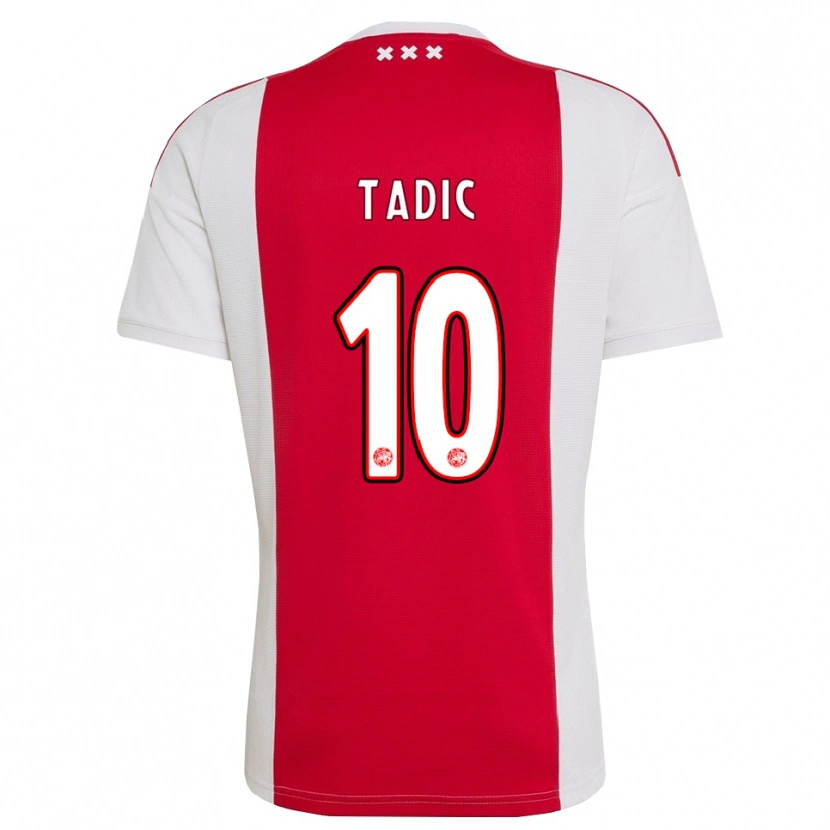 Danxen Mulher Camisola Dusan Tadic #10 Vermelho Branco Amarelo Principal 2026/27 Camisa