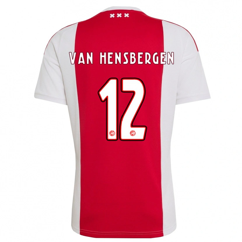 Danxen Mulher Camisola Jade Van Hensbergen #12 Vermelho Branco Amarelo Principal 2026/27 Camisa