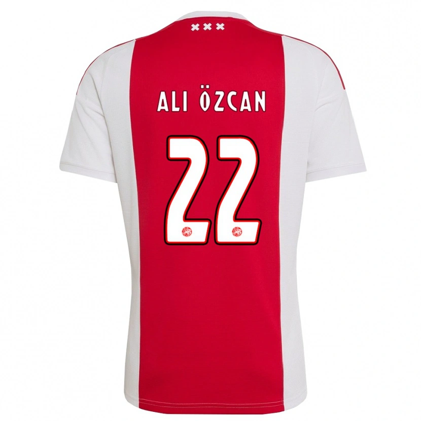 Danxen Mulher Camisola Akın Ali Özcan #22 Vermelho Branco Amarelo Principal 2026/27 Camisa