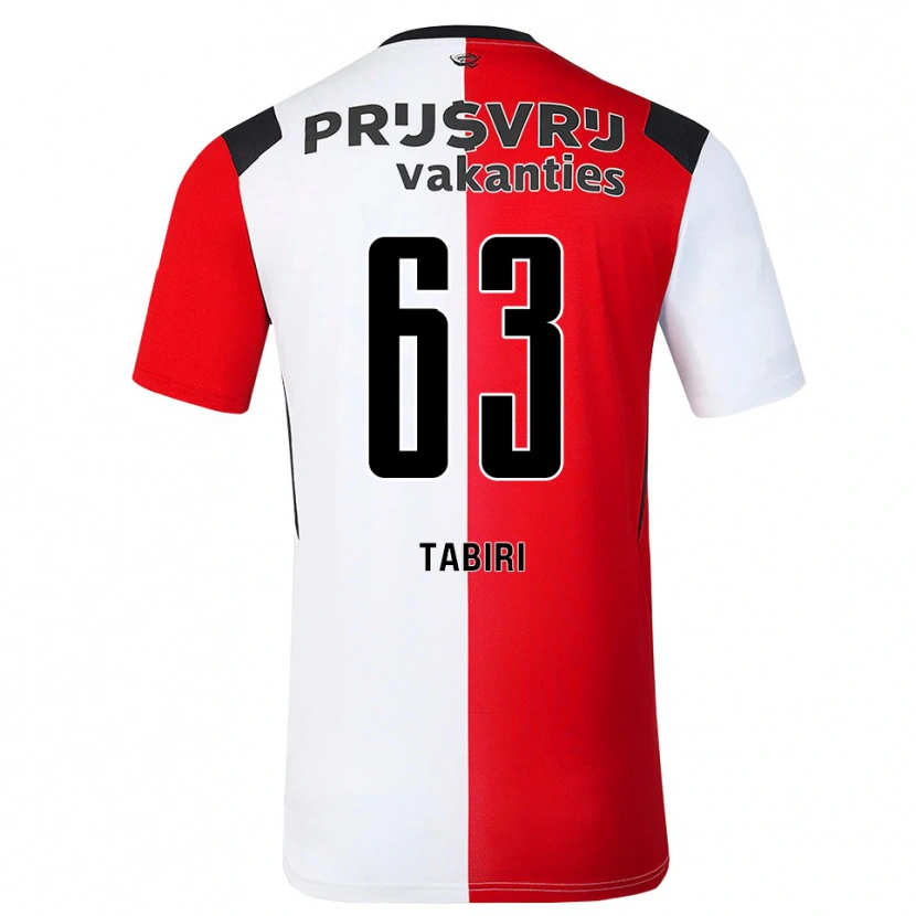 Danxen Mulher Camisola Kwame Tabiri #63 Vermelho Branco Preto Principal 2026/27 Camisa