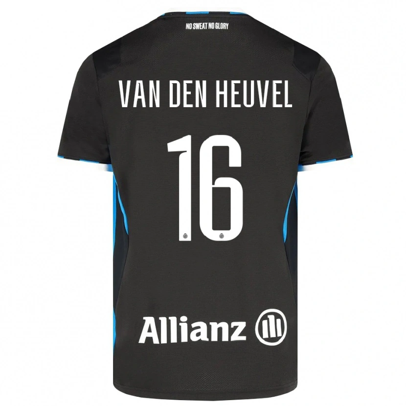 Danxen Mulher Camisola Dani Van Den Heuvel #16 Preto Vermelho Azul Principal 2026/27 Camisa