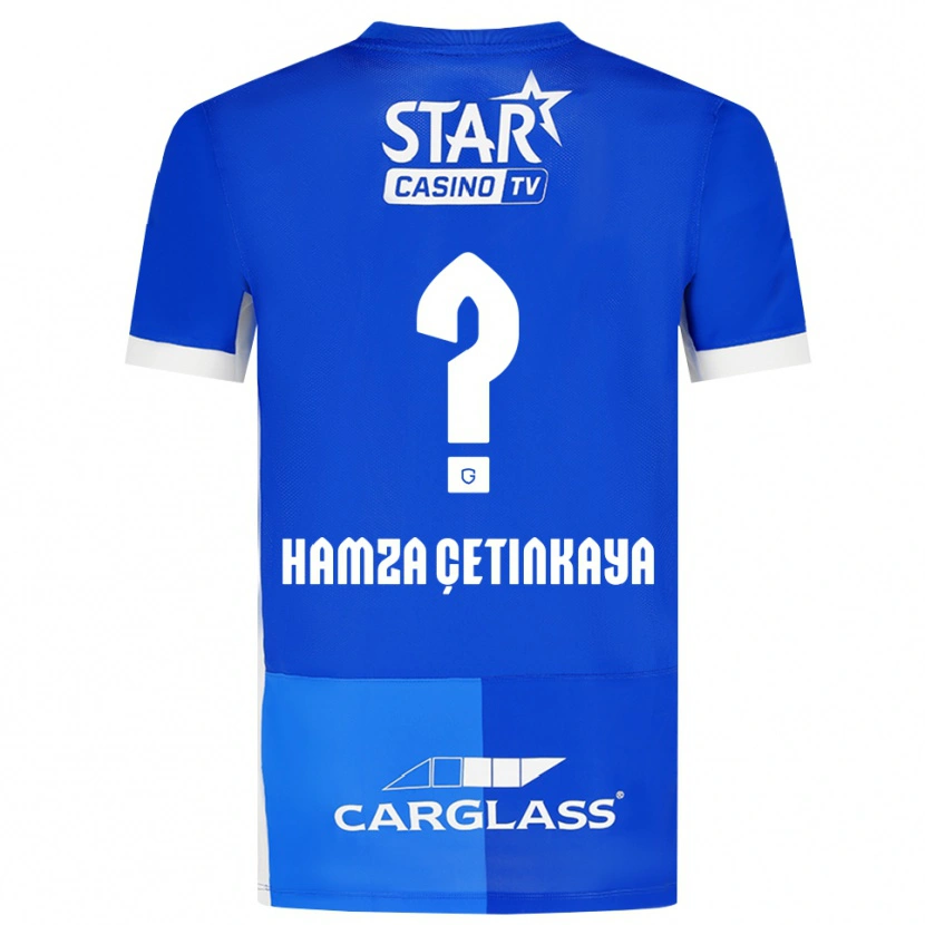 Danxen Mulher Camisola Ayaz Hamza Çetinkaya #0 Mediumblue Royalblue Branco Principal 2026/27 Camisa