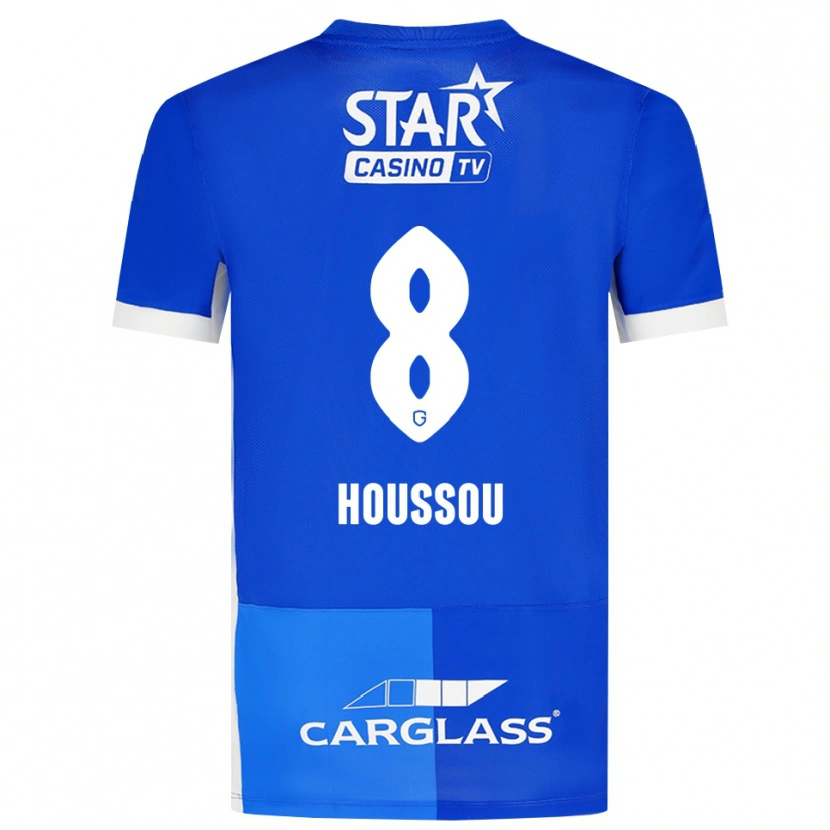 Danxen Mulher Camisola Josué Houssou #8 Mediumblue Royalblue Branco Principal 2026/27 Camisa
