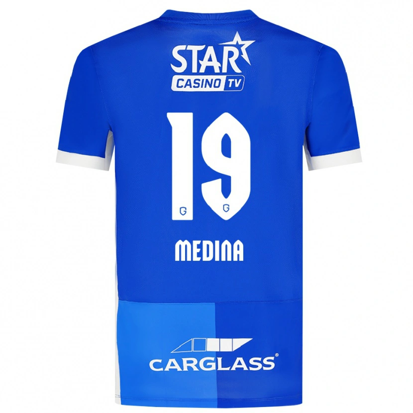 Danxen Mulher Camisola Yaimar Medina #19 Mediumblue Royalblue Branco Principal 2026/27 Camisa