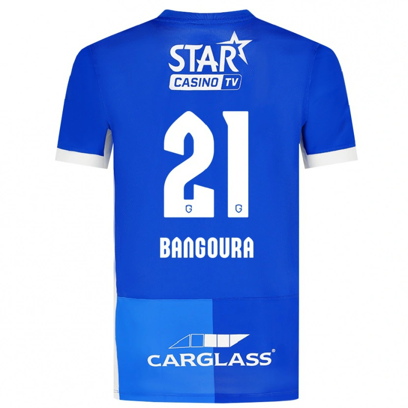 Danxen Mulher Camisola Ibrahima Sory Bangoura #21 Mediumblue Royalblue Branco Principal 2026/27 Camisa