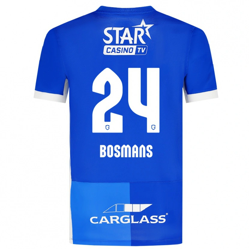Danxen Mulher Camisola Pia Bosmans #24 Mediumblue Royalblue Branco Principal 2026/27 Camisa