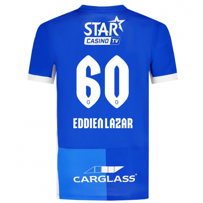 Danxen Mulher Camisola Saif Eddien Lazar #60 Mediumblue Royalblue Branco Principal 2026/27 Camisa
