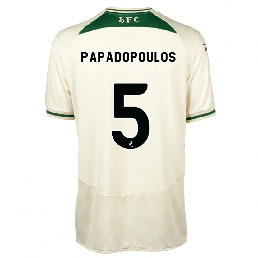 Danxen Mulher Camisola Stacey Papadopoulos #5 Branco Floresta Alternativa 2026/27 Camisa