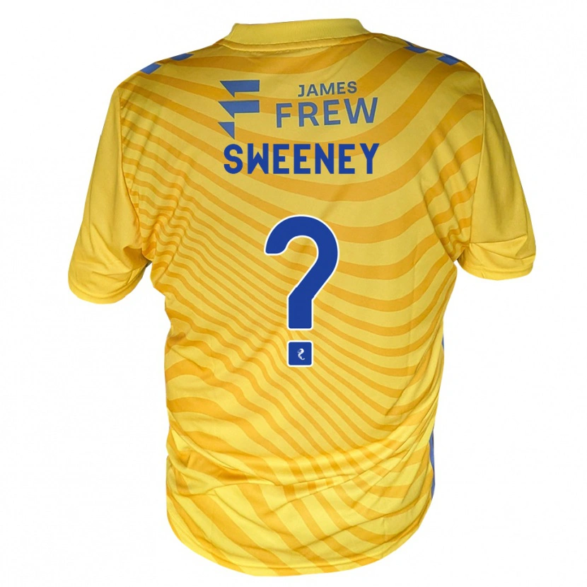 Danxen Mulher Camisola Connor Sweeney #0 Azul Real Amarelo Alternativa 2026/27 Camisa
