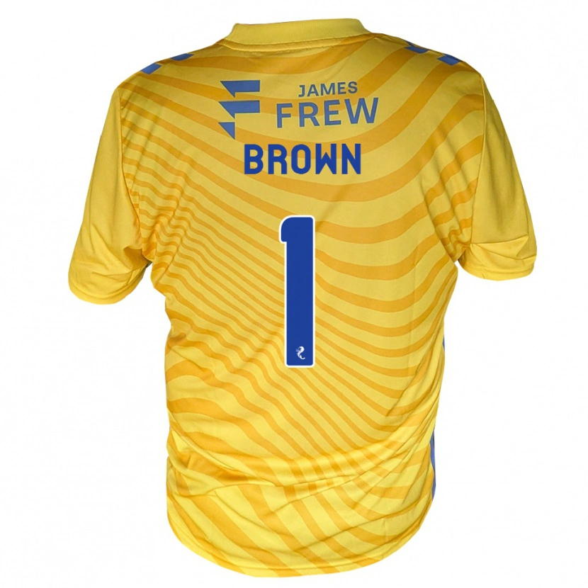 Danxen Mulher Camisola Dylan Brown #1 Azul Real Amarelo Alternativa 2026/27 Camisa