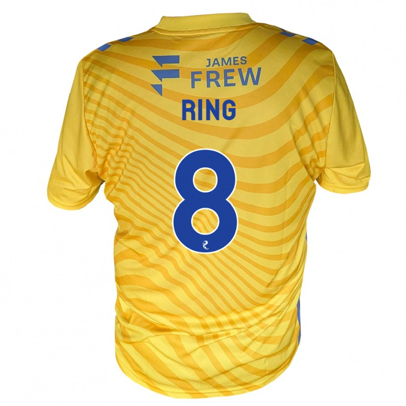 Danxen Mulher Camisola Erik Ring #8 Azul Real Amarelo Alternativa 2026/27 Camisa