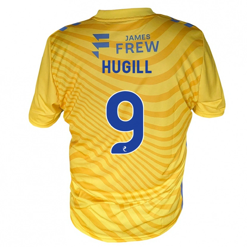 Danxen Mulher Camisola Joe Hugill #9 Azul Real Amarelo Alternativa 2026/27 Camisa
