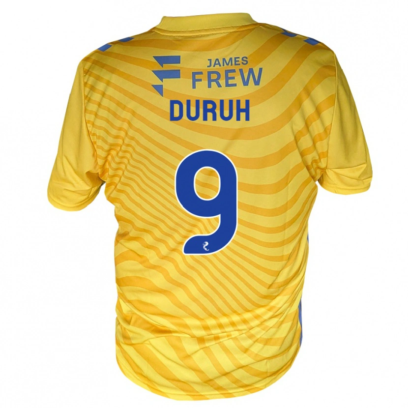 Danxen Mulher Camisola Samuel Duruh #9 Azul Real Amarelo Alternativa 2026/27 Camisa