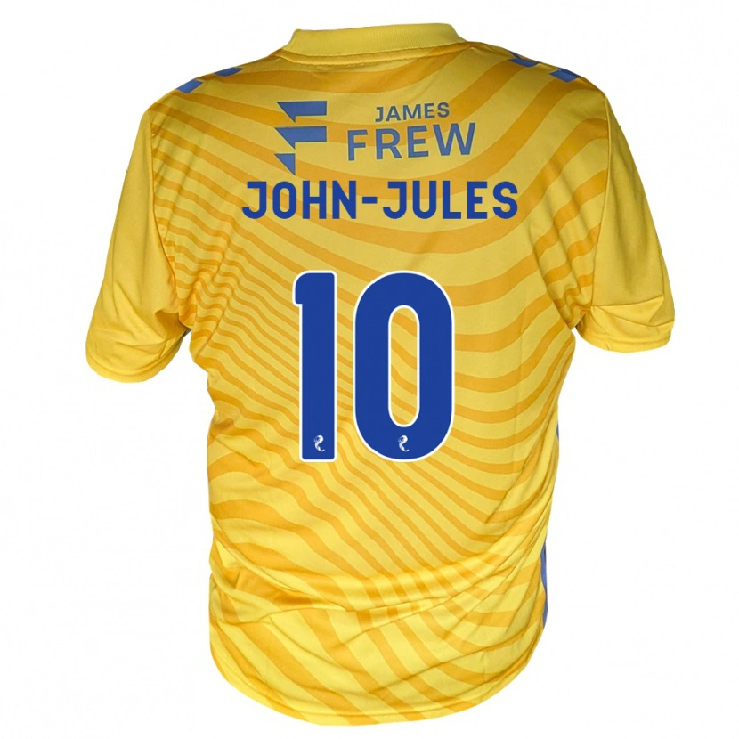 Danxen Mulher Camisola Tyreece John-Jules #10 Azul Real Amarelo Alternativa 2026/27 Camisa