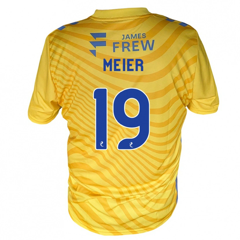 Danxen Mulher Camisola Jonathan Meier #19 Azul Real Amarelo Alternativa 2026/27 Camisa