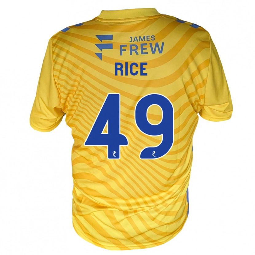 Danxen Mulher Camisola Bailey Rice #49 Azul Real Amarelo Alternativa 2026/27 Camisa