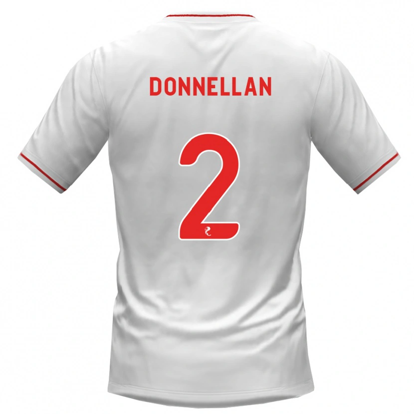Danxen Mulher Camisola Shaun Donnellan #2 Branco Vermelho Alternativa 2026/27 Camisa