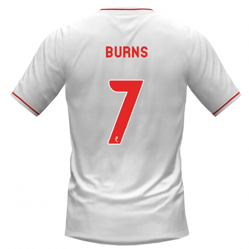 Danxen Mulher Camisola Erin Burns #7 Branco Vermelho Alternativa 2026/27 Camisa