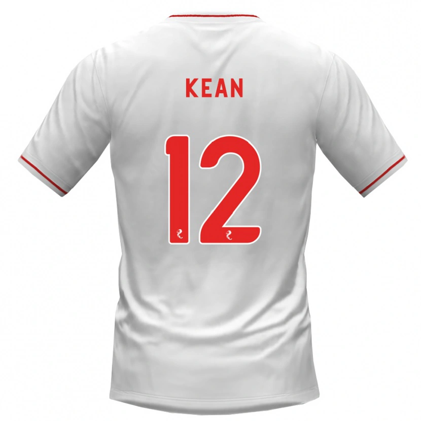 Danxen Mulher Camisola Chloe Kean #12 Branco Vermelho Alternativa 2026/27 Camisa