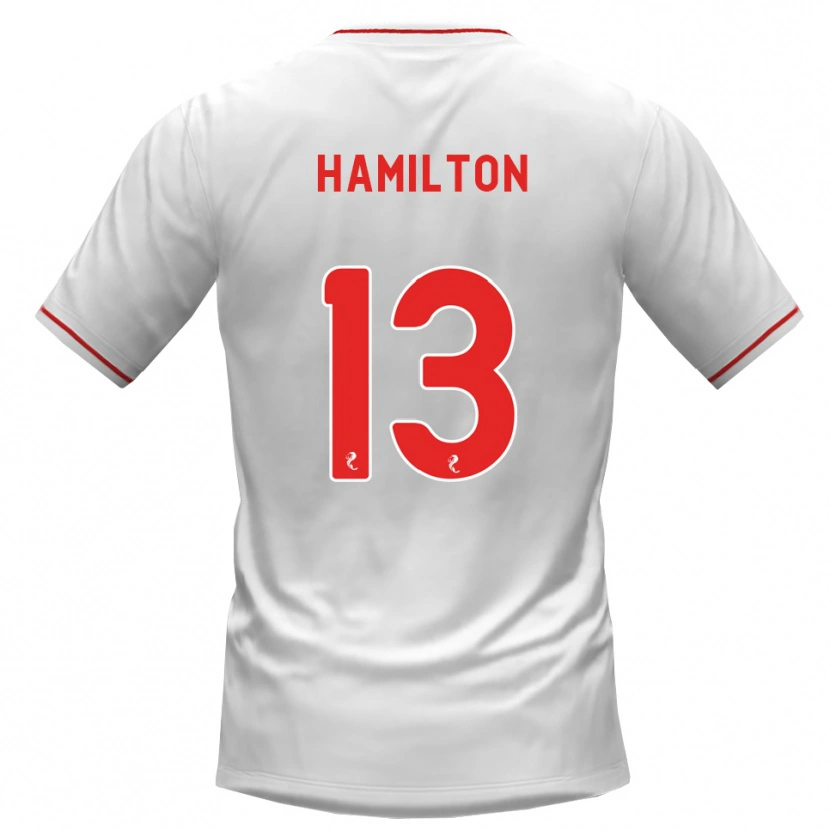Danxen Mulher Camisola Jack Hamilton #13 Branco Vermelho Alternativa 2026/27 Camisa