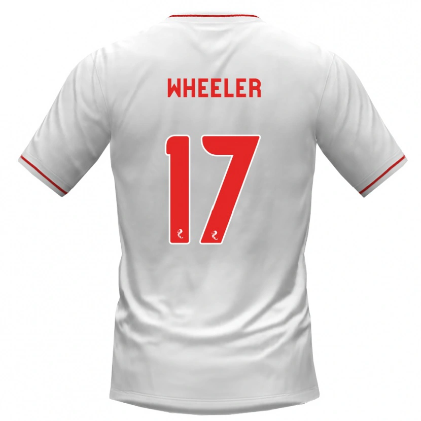 Danxen Mulher Camisola Jessica Wheeler #17 Branco Vermelho Alternativa 2026/27 Camisa
