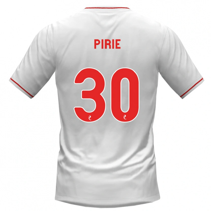 Danxen Mulher Camisola Rachel Pirie #30 Branco Vermelho Alternativa 2026/27 Camisa