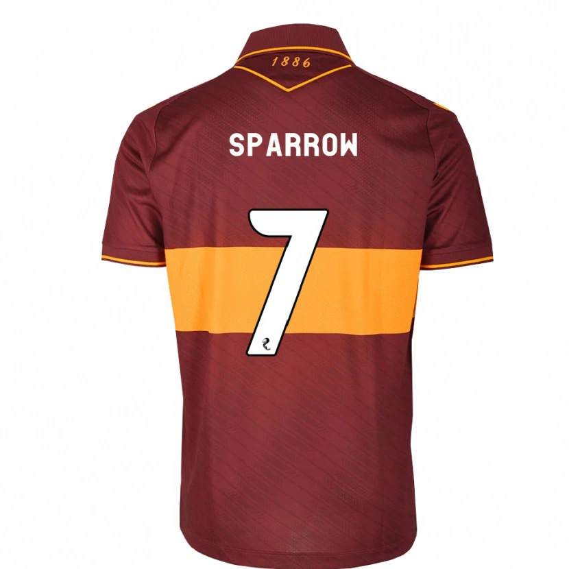 Danxen Mulher Camisola Tom Sparrow #7 Laranja Marrom Alternativa 2026/27 Camisa